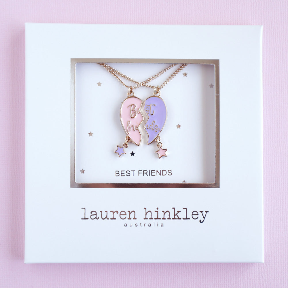 Forever Heart BFF Necklace Set