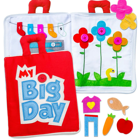 Fabric Activity Book - My Big Day Red