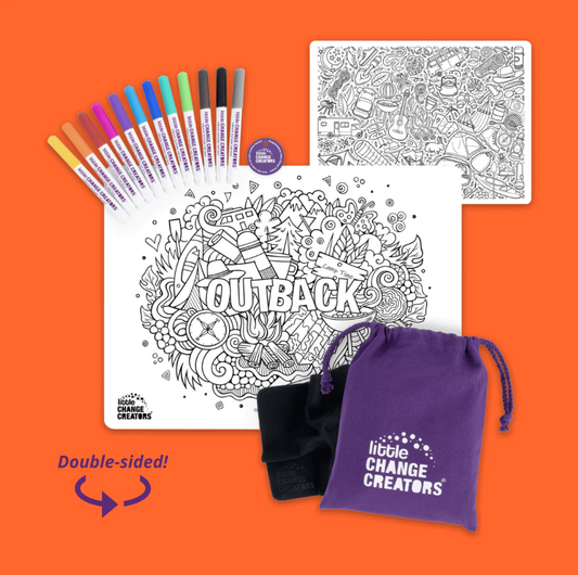 Outback Reusable Colouring + Doodle Mat