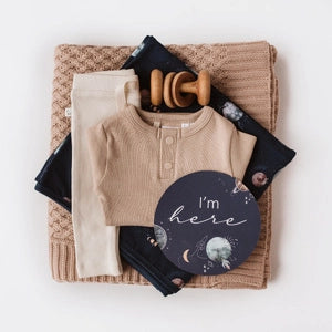 Milky Way Jersey Wrap & Beanie Set