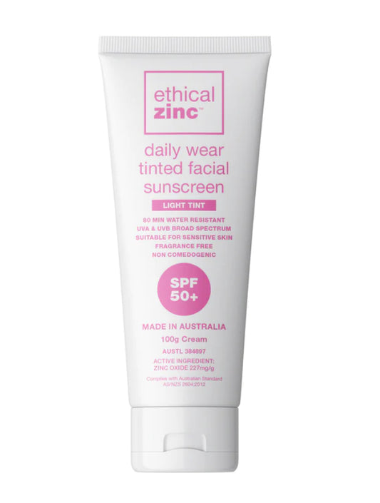 ETHICAL ZINC | Daily Wear Tinted Facial Sunscreen LIGHT TINT SPF 50+