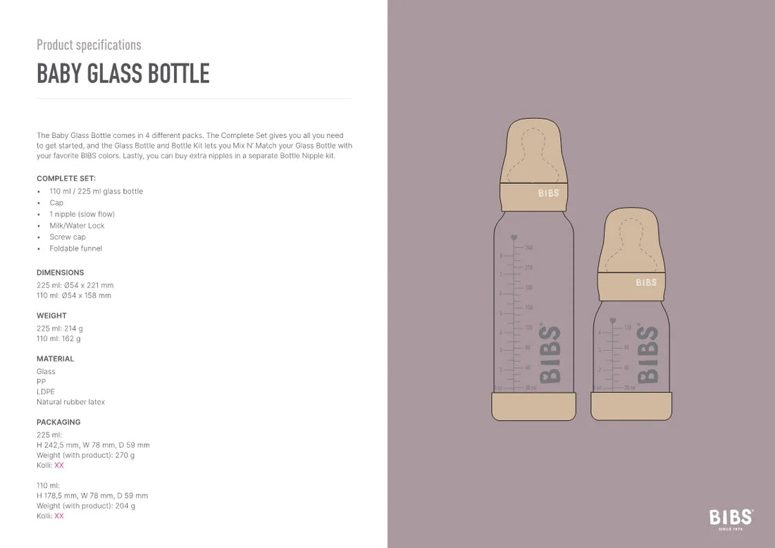 Glass bottle set - 225ml