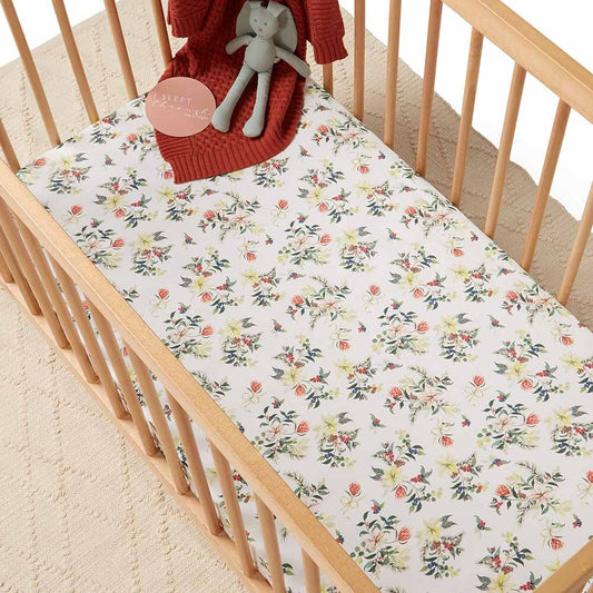 Berry Fitted Cot Sheet