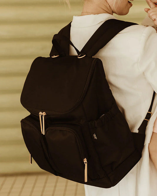 Signature Nappy Backpack - Black Nylon