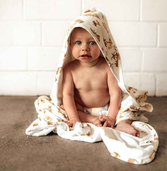 Palm Springs Organic Hooded Baby Towel