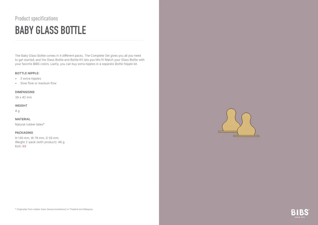 Glass bottle set - 225ml