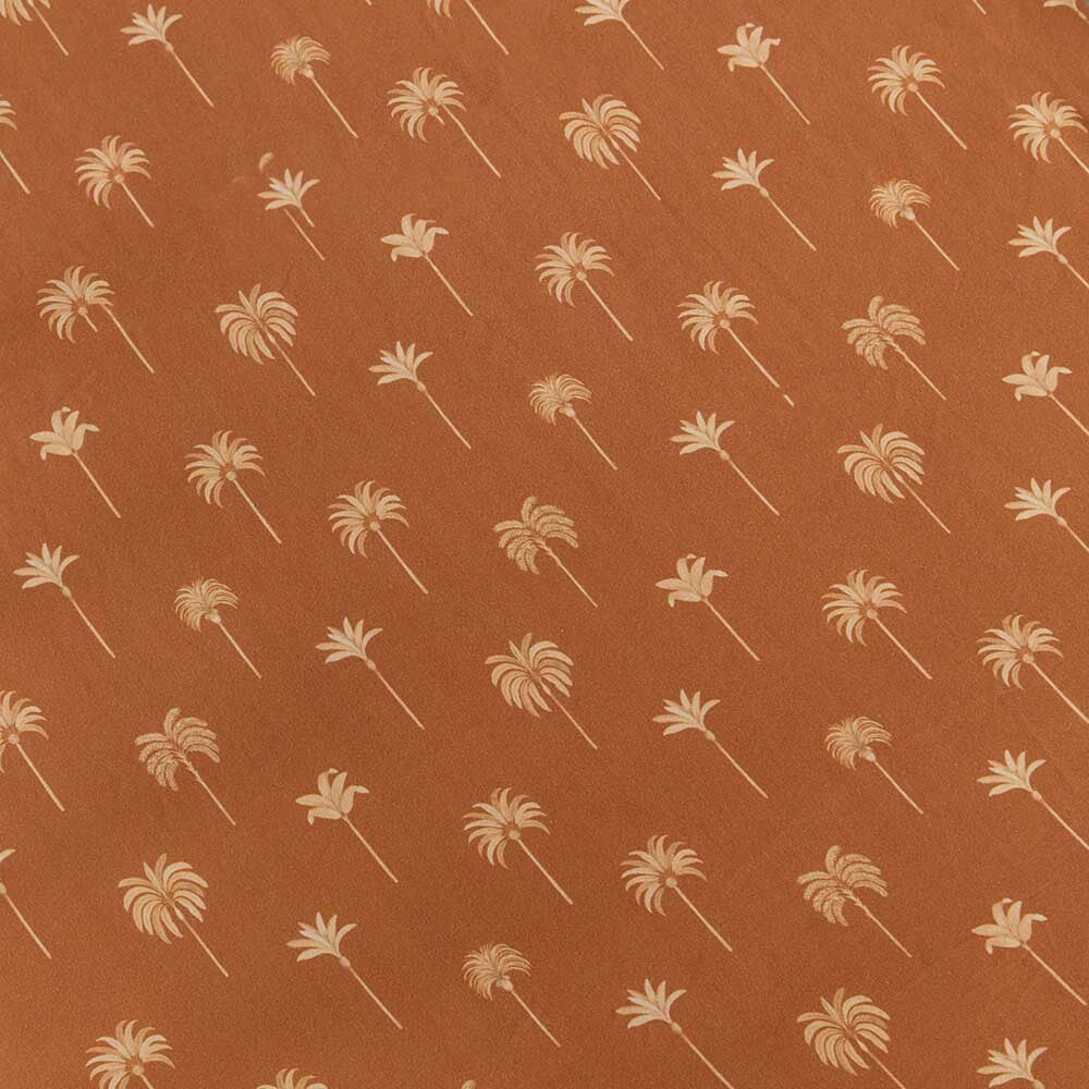 Bronze Palm Bassinet Sheet & Change Pad Cover