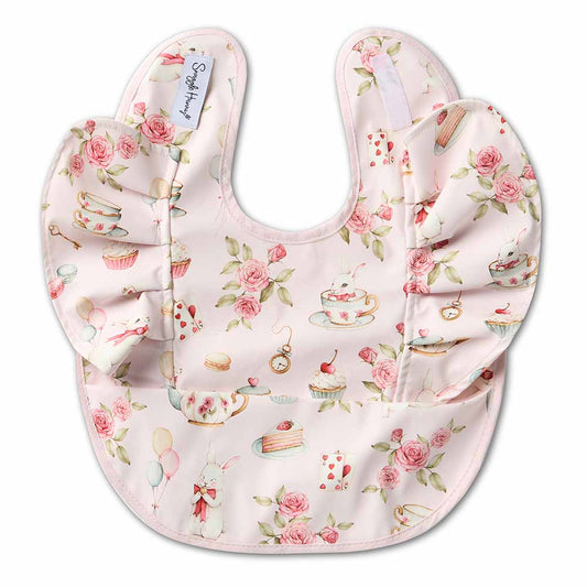 Alice’s Tea Party Frill Snuggle Bib