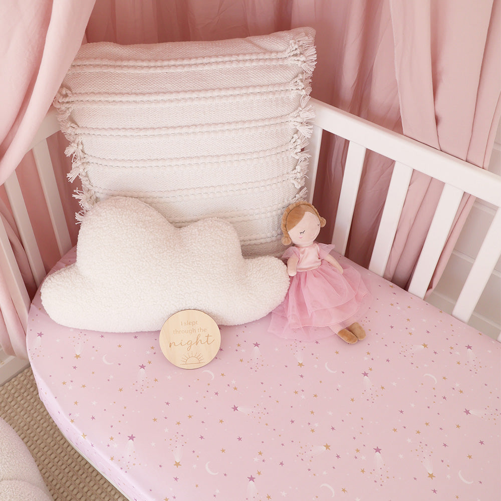 Twinkle Organic Fitted Cot Sheet