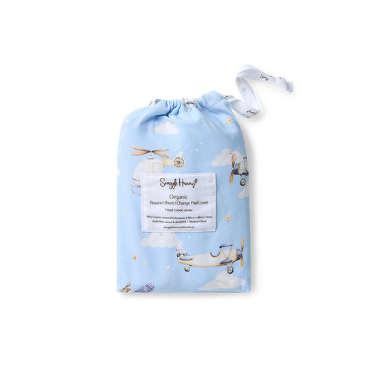 Taking Flight Bassinet Sheet & Change Pad Cover