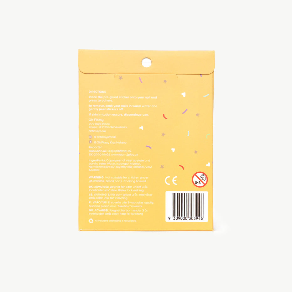 Oh Flossy Nail Stickers Beach Club