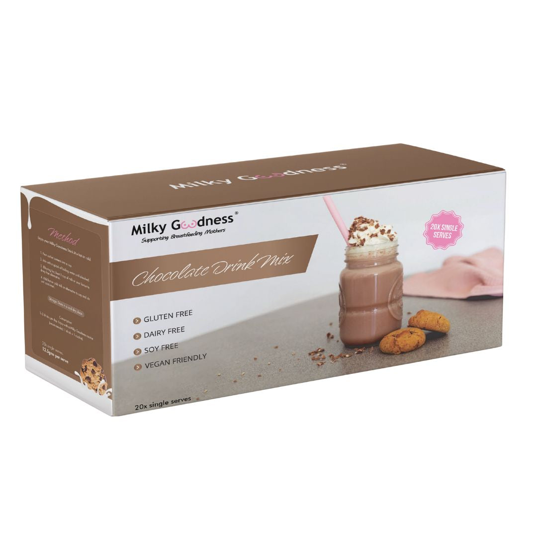 20 x Single Serve Lactation Chocolate Drink Mix