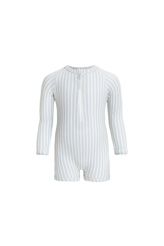 Florian Zip Swimsuit - Variegated Stripe Cenote