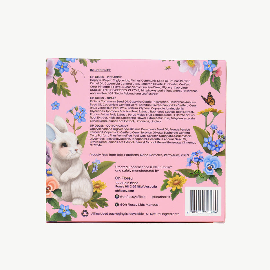 Natural Lip Gloss Set - Fleur Harris Garden of Dreams Collection