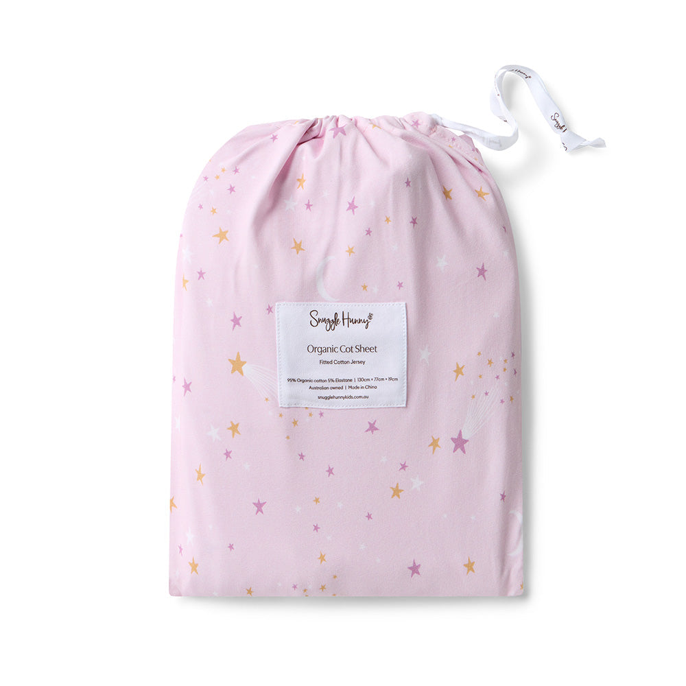 Twinkle Organic Fitted Cot Sheet