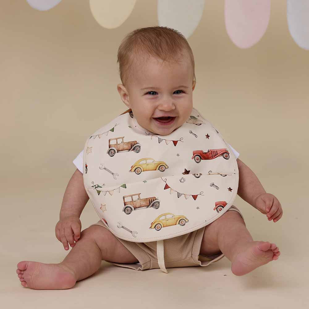 Vintage Car Snuggle Bib