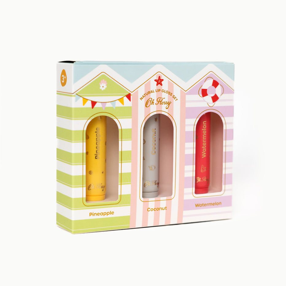 Natural Lip Gloss Set - Beach Club