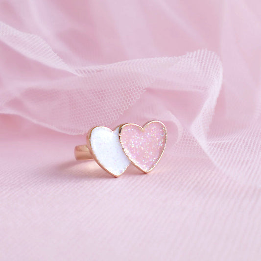 Twin Hearts Ring