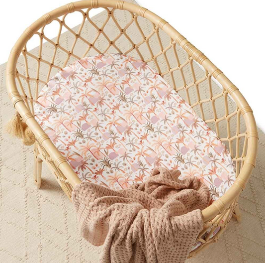 Palm Springs Bassinet Sheet & Change Pad Cover