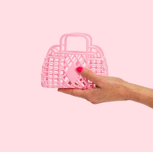 Mini Retro Basket - Bubblegum