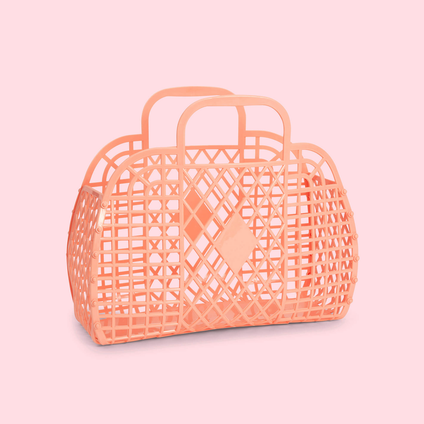 Small Retro Basket - Peach