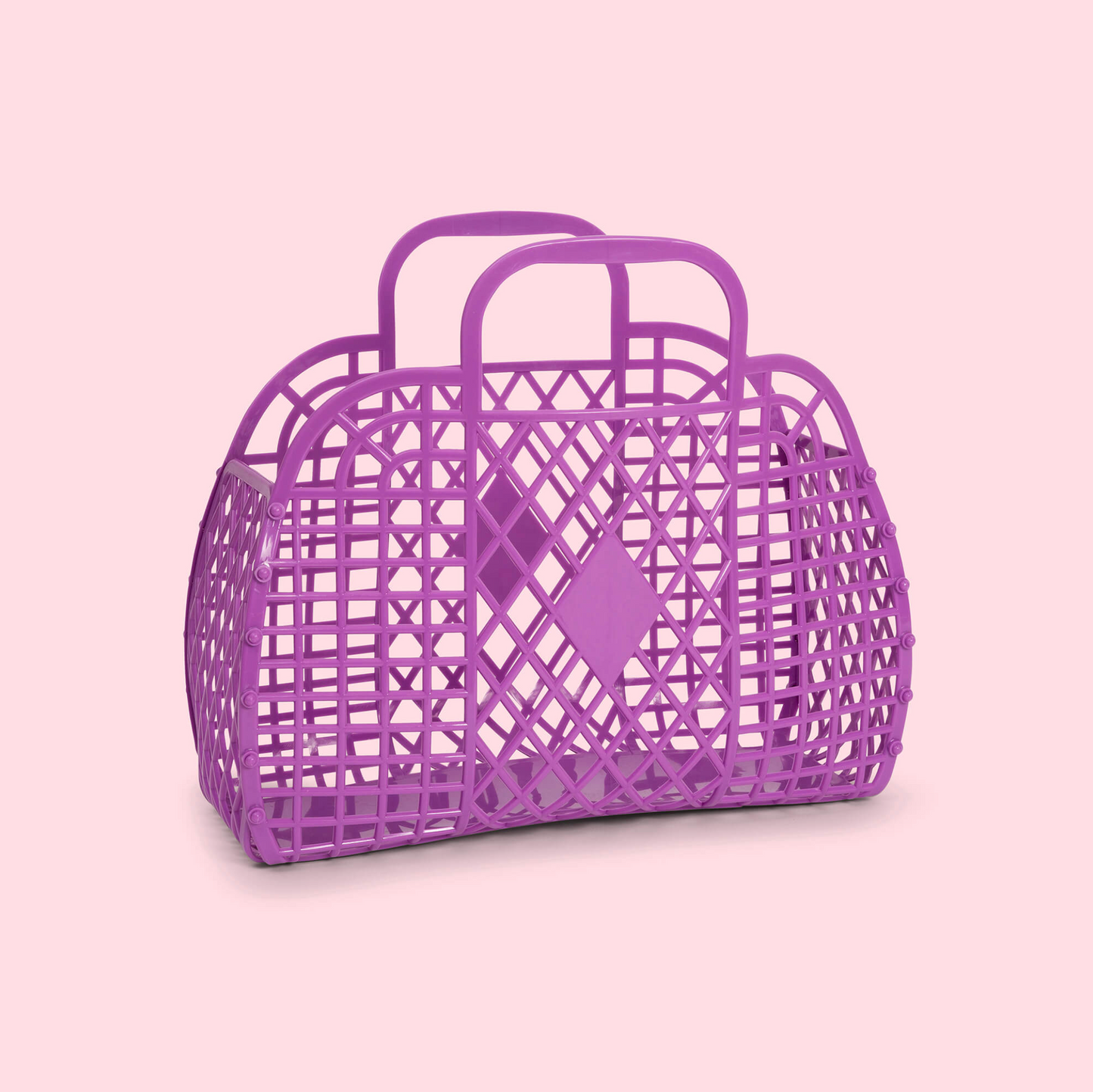 Small Retro Basket - Purple