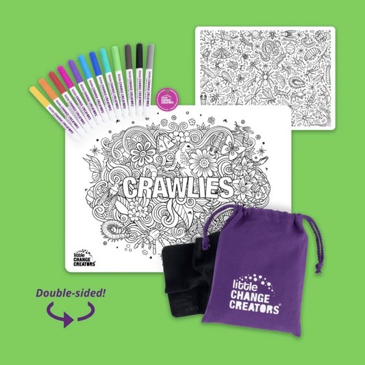 Crawlies Reusable Colouring + Doodle Mat