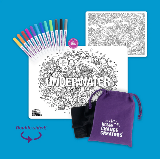 Underwater Reusable Colouring + Doodle Mat