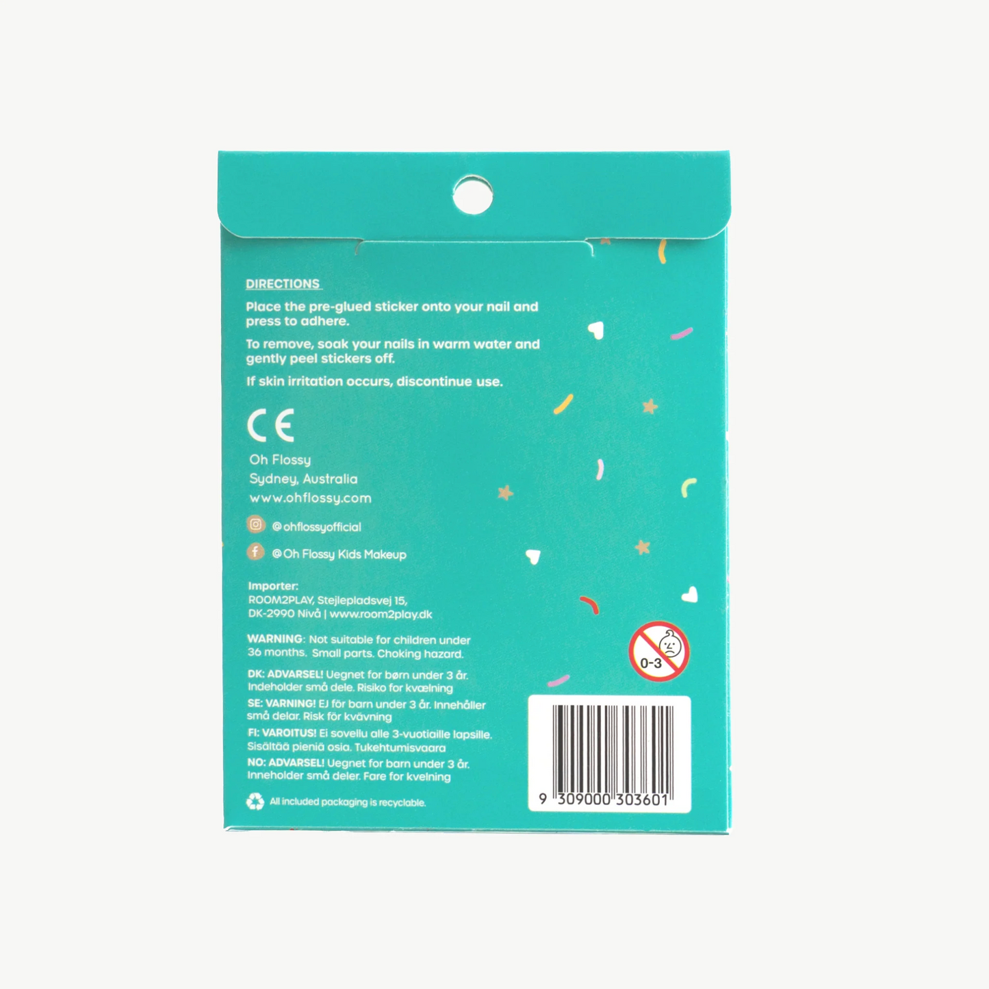 Oh Flossy Nail Stickers Under the Sea