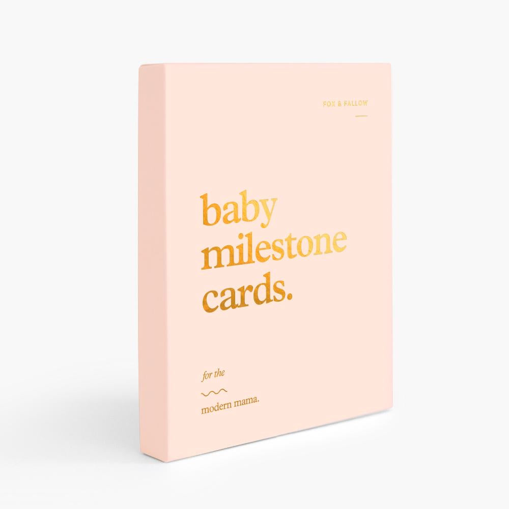 Cream Milestone Cards