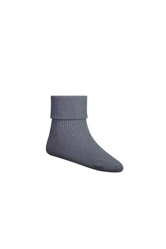 Classic Rib Ankle Sock - Lava