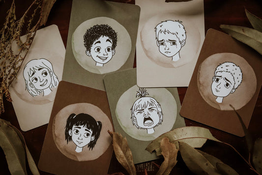 Emotion cards for kids