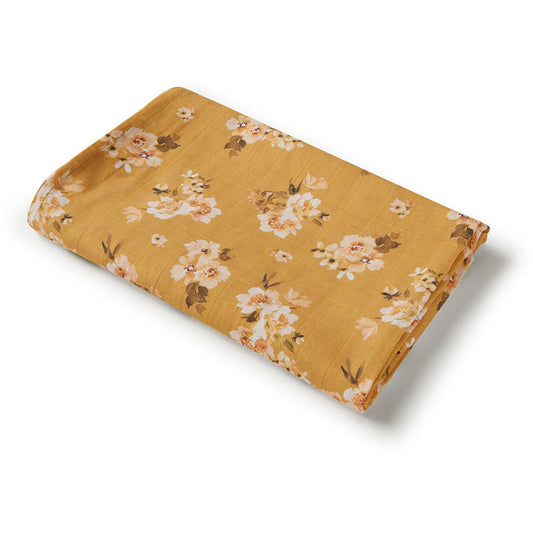 Golden Flower Organic Muslin Wrap
