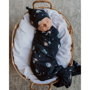 Milky Way Jersey Wrap & Beanie Set
